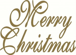 Wall Decal Quote Merry Christmas or Joyeux Noel (over 7 inch high lettering) Wall Sticker Transfer