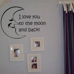 I love you to the moon and back Wall Decal Wall Sticker Wall Transfer