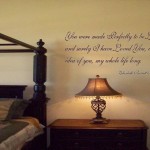 You were made Perfectly to be Loved Wall Decal...Elizabeth Barrett Browning Quote