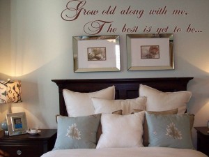 Wall Decal Grow Old Along with Me, The Best is Yet to Ben Wall Transfer Wall Tattoo Wall Words