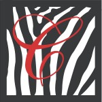 Large Zebra Square  Monogram Wall Decal Wall Words Wall Art