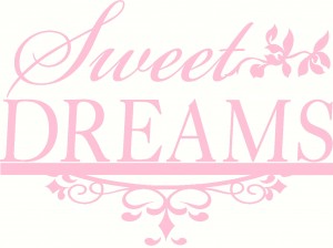 NEW DESIGN Ornate Sweet Dreams Wall Decal Art for Baby or Big Girl