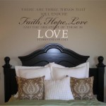 Faith, Hope, and Love Wall Decal/Wall Sticker/Wall Tattoo