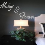 Always and Forever  Wall Decal Quote  Wall Decal Sticker