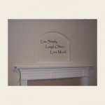 Live Simply, Laugh Often, Love Much Wall Decal