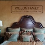 Custom Family Name and All because two people fell in love Wall Decal
