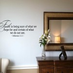 Faith is being sure Wall Decal
