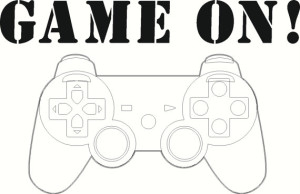 Game On with Game controller graphic Wall Decal