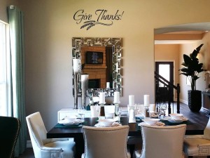 Give Thanks with Wheat Graphic Wall Decal