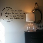 I see the moon and the moon sees me Wall Decal