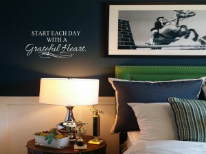 Start Each Day with a Grateful Heart Wall Decal