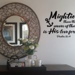 Mightier than the waves of the sea is His love for you Wall Decal