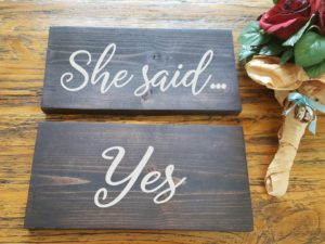 She said….Yes Wood Signs