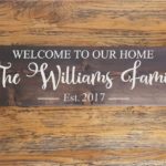 Welcome to Our Home with Personalized Family Name