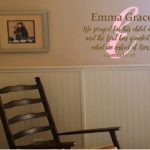 We prayed for this Child with Monogram and Name Wall Decal