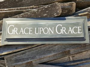 Grace upon Grace Wood Sign
