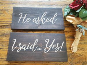 He asked, I said Yes Signs